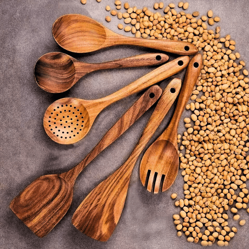 PuraHavens™ Premium Teak Wood Utensils