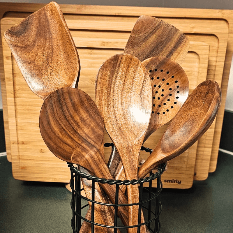 PuraHavens™ Premium Teak Wood Utensils