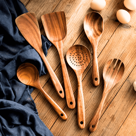 PuraHavens™ Premium Teak Wood Utensils